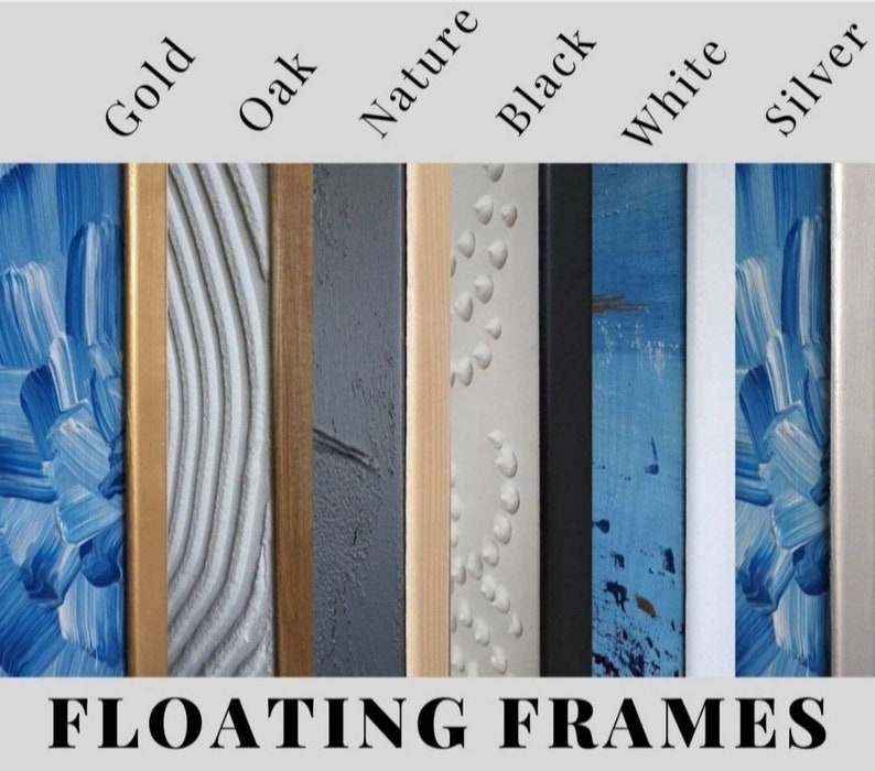 Large Silver Metallic With Patina 3d Plaster Wall Art Abstract Texture