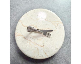 Vintage Myers Suzio Inc Tie Clip Sliver Tone Fork and Knife