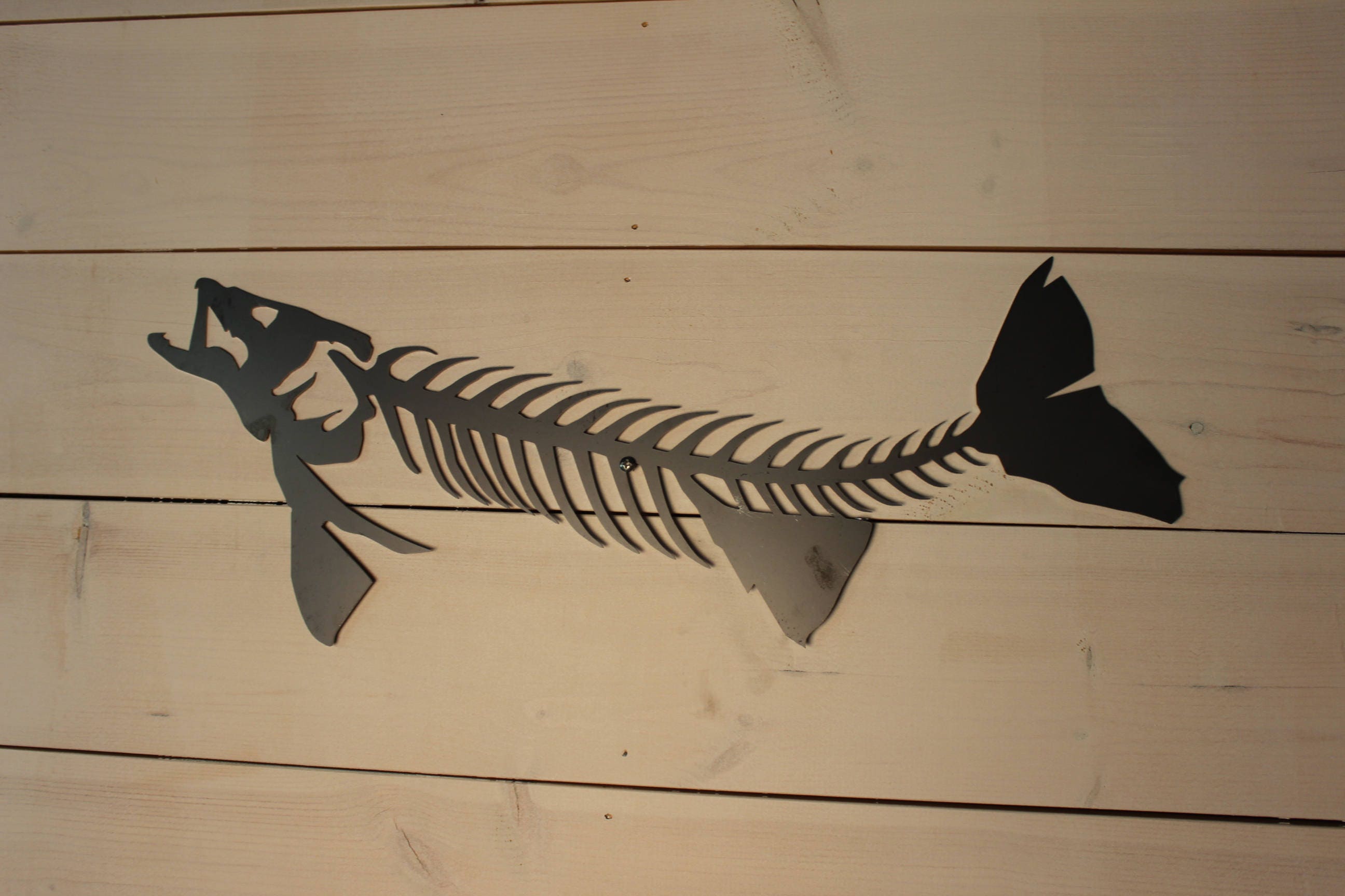 Download Metal Fish Art Large Paddlefish Man Cave Cabin Office Decor 46x8 Other Assemblage Art Collectibles Kientructhanhdat Com