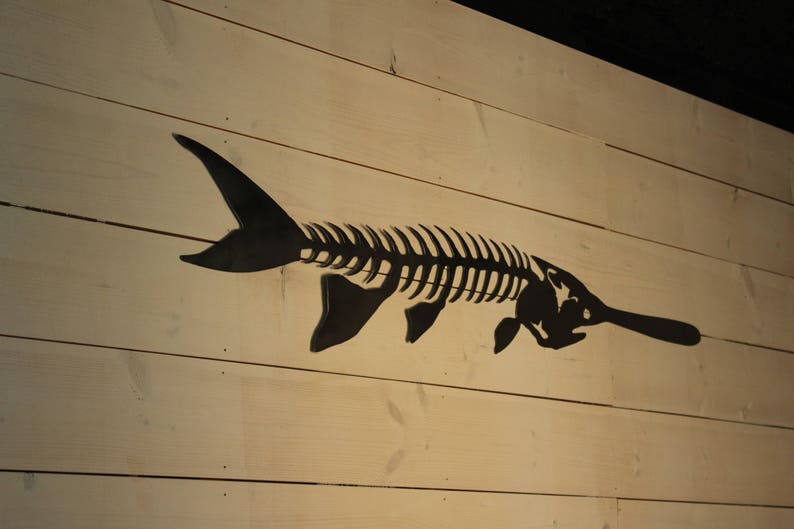Download Metal Fish Art Large Paddlefish Man Cave Cabin Office Decor 46x8 Other Assemblage Art Collectibles Kientructhanhdat Com
