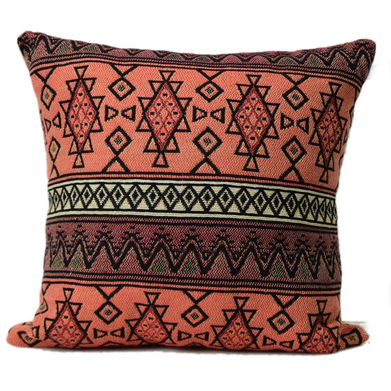 Apricot Floral Exotic Couch Pillows Sofa Pillows Stylish Etsy