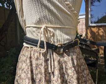 Ceinture équestre - Licol en cuir recyclé