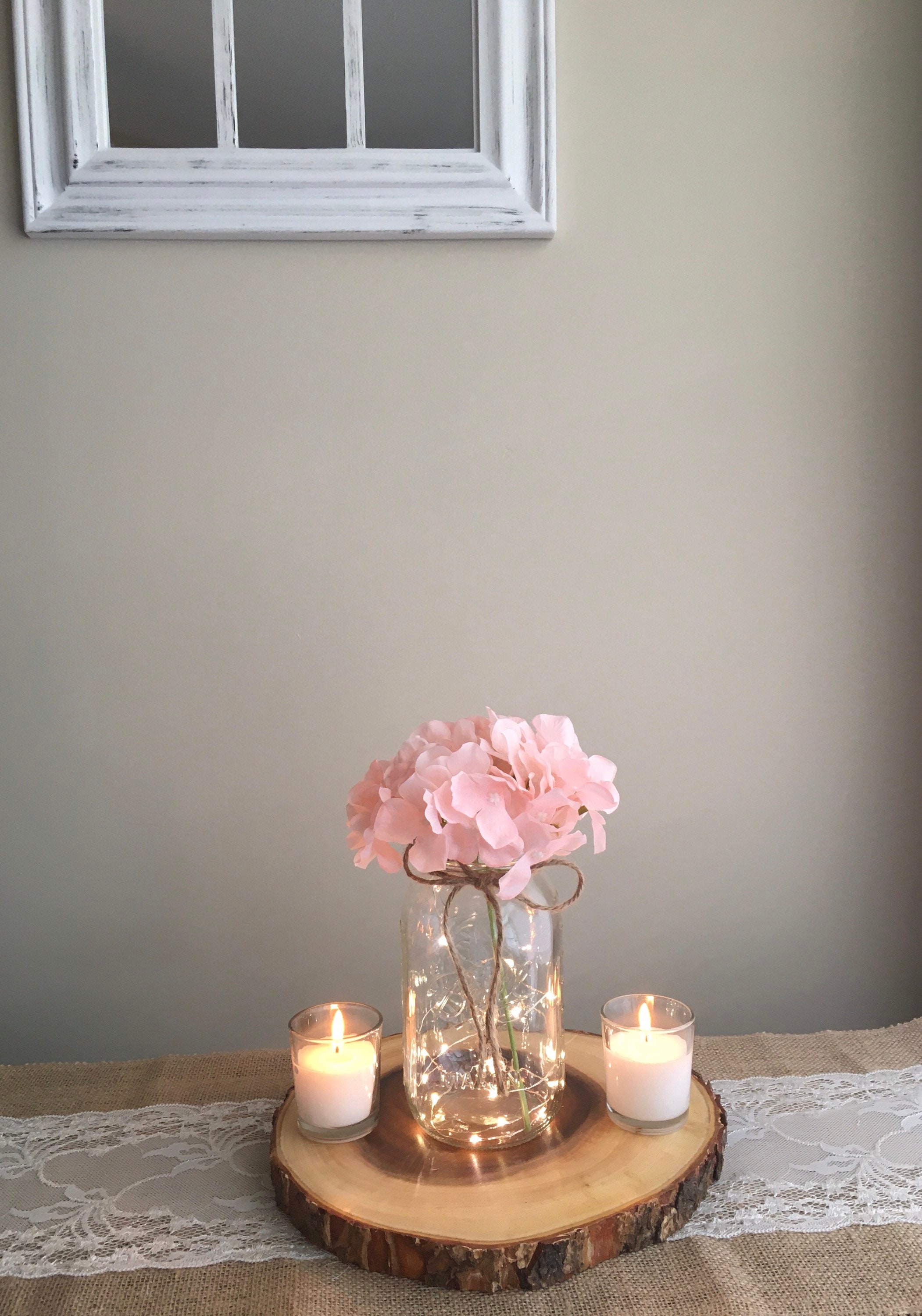 Set of 12 Quart Fairy Lights Table Centerpieces Lighted Etsy