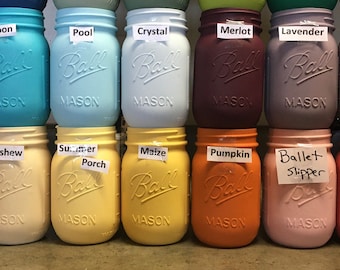 Mason Jars Bulk, Painted Mason Jars, Bulk Order Mason Jars, Pint Mason Jars, Mason Jar Decor, Gift Mason Jars, Quart Mason Jars