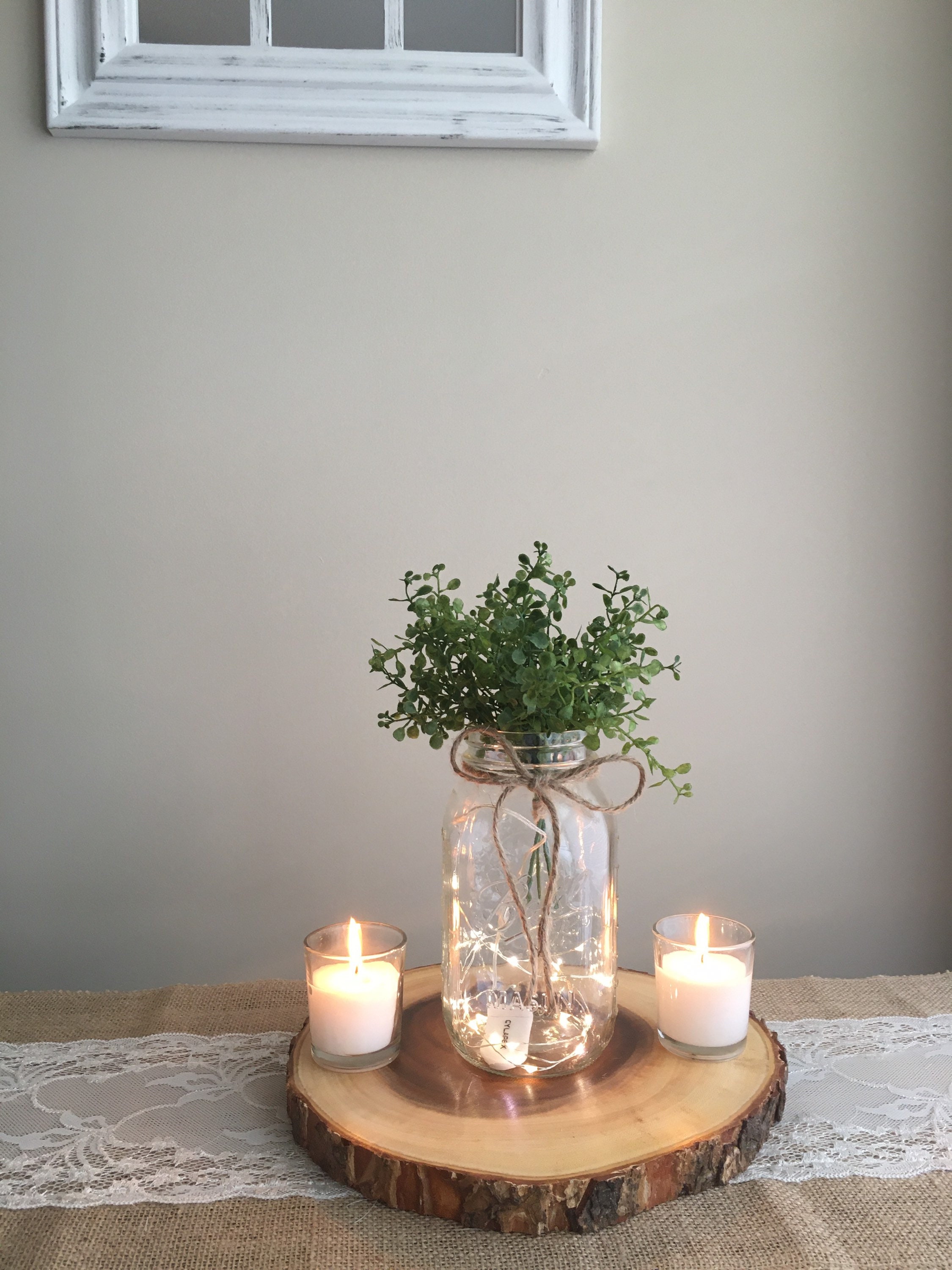 Set of 12 Quart Fairy Lights Table Centerpieces Lighted Etsy