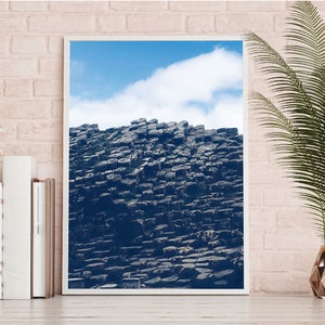 Giants Causeway Print, Wall Art, Printable, Digital Download, northern ireland poster, causeway coast, Modern Art, photography landscape