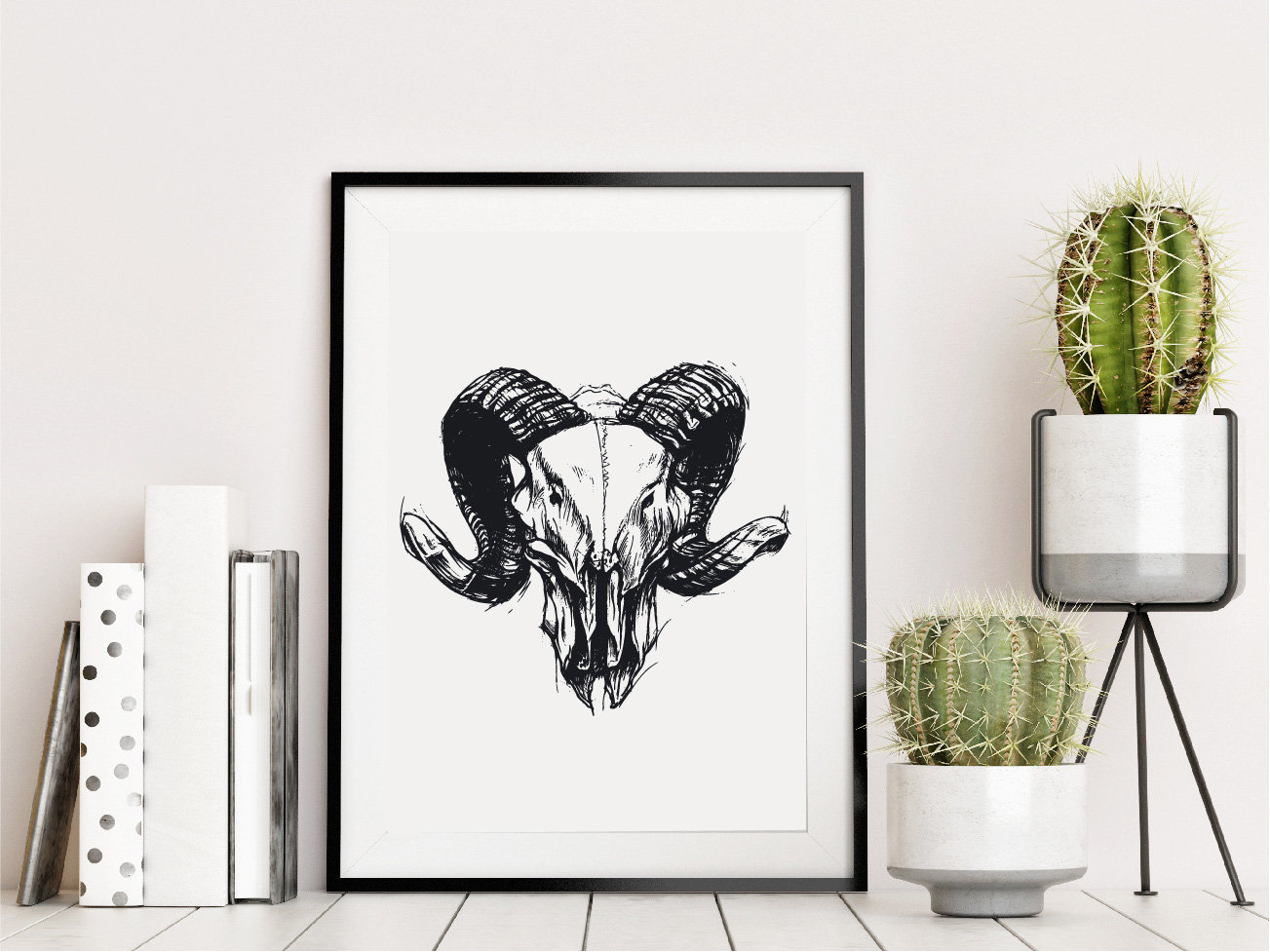 RAM schedel illustratie afdrukken, zwart-wit kunst aan de muur, afdrukbare  download, schapen schedel print, hand getekende, monochroom kunst,  anatomische poster - Etsy België, image size:1303x977