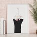 Middle finger print, Wall Art, Printable, Digital Download, funny print, office decor, bedroom art, beauty nails print, girl power, fuck you 