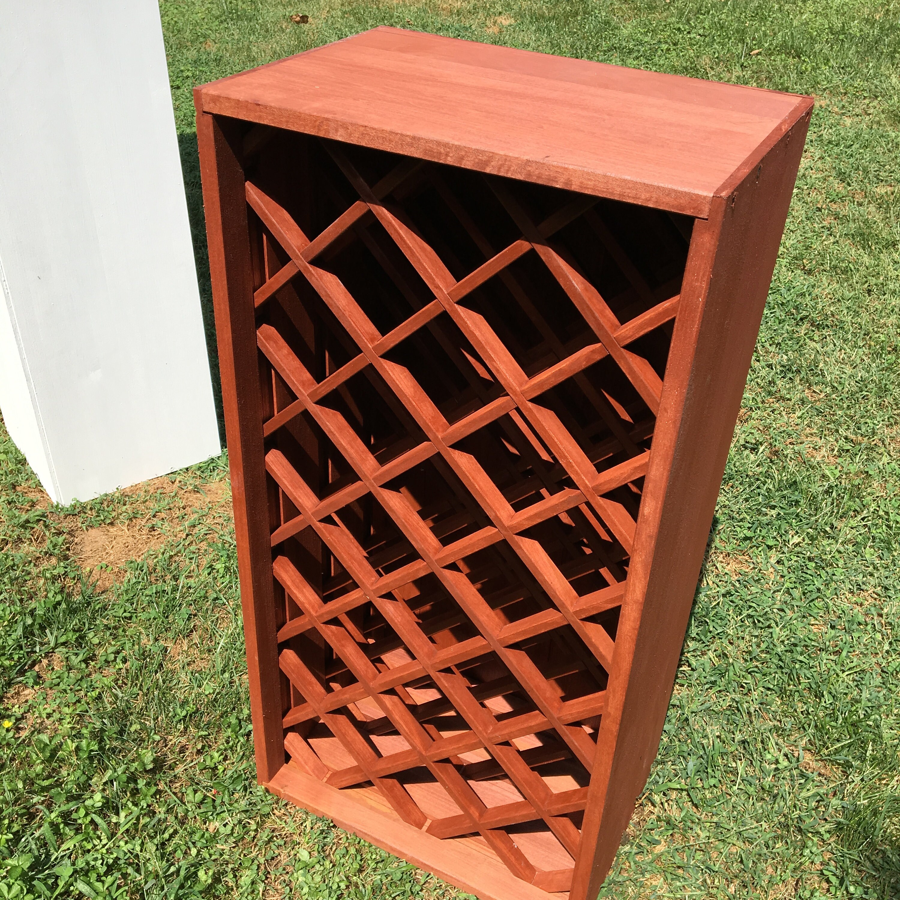 Wood Diamond Lattice Wine Rack insert Style Etsy