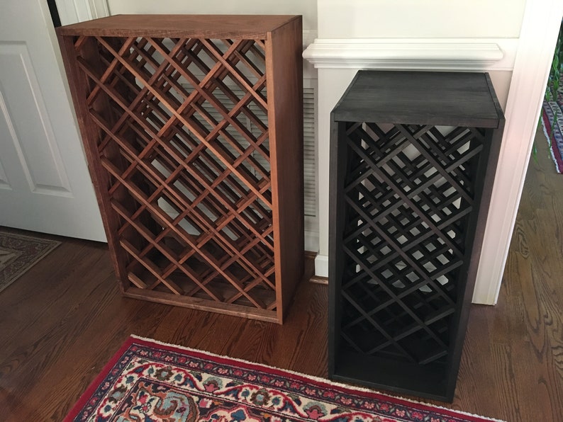 Diamond lattice wine rack Etsy
