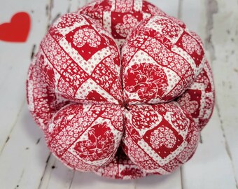 Red Hearts Sensory Clutch Ball, Exercise, Fidget, Lightweight, Montessori Ball, Amish Puzzle Ball, Valentines