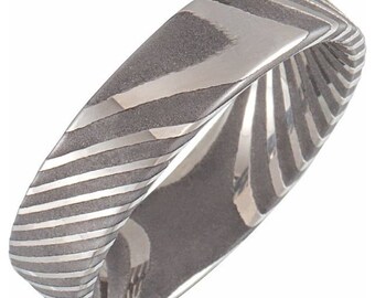 Damascus staal 6 mm platte band