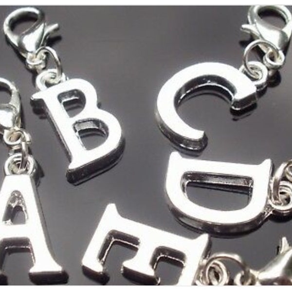 Alphabet charms for timeless rose keychains - ADD ON