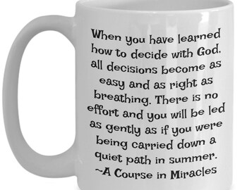 A Course In Miracles Coffee Mug: Spiritual Wisdom, Law of Attraction