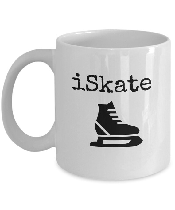 Iskate Ice Skaters Coffee Mug Word Play Skaters Gift Etsy