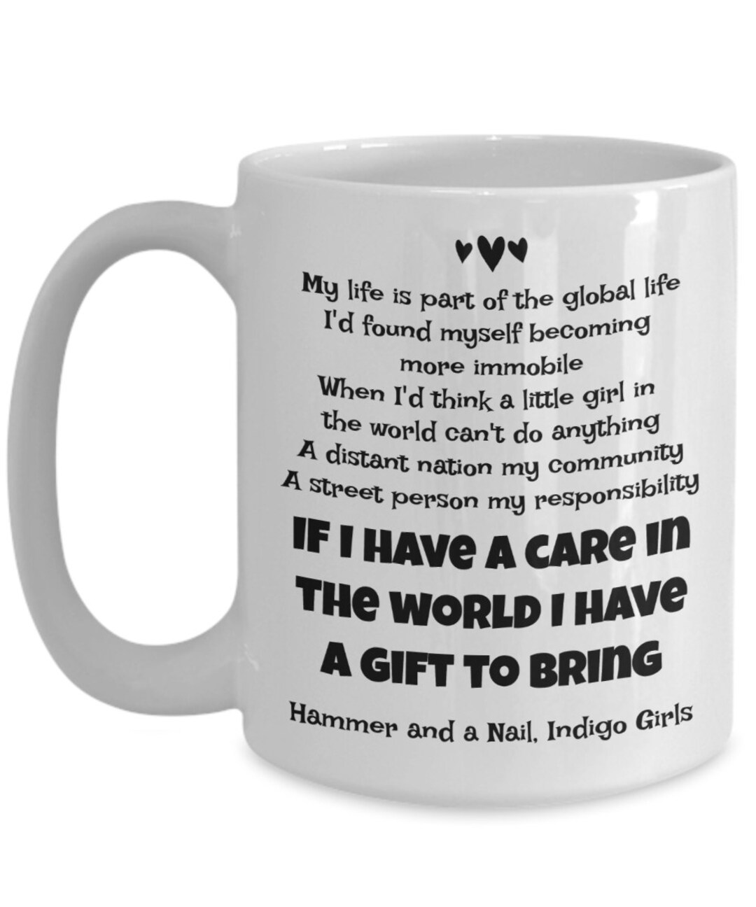 Buy ACTIVIST MUG Indigo Girls Hammer and a Nail Lyrics Coffee Mug Online in India - Etsy Buy ACTIVIST MUG Indigo Girls Hammer and a Nail Lyrics Coffee Mug Online in India - Etsy