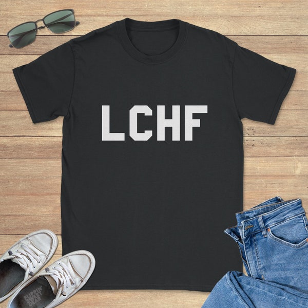 Lchf Low Carb High Fat Graphic Tee Shirt, Funny Sweatshirt, Cool Hoodie, Sizes S-5XL