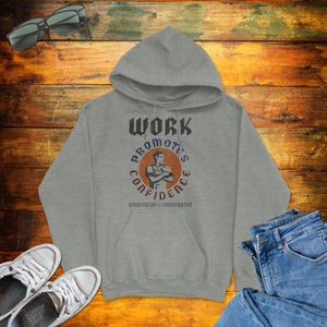 WPA Work Promotes Confidence Retro Hoodie