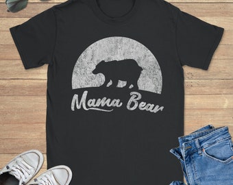 Retro Mama Bear Graphic Tee Shirt, Gifts For Mom Sweatshirt, Mothers Day Gift Hoodie, Sizes S-5XL