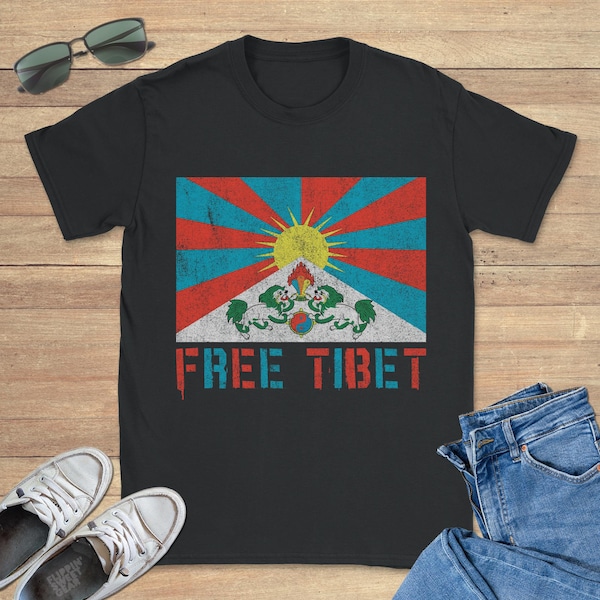 Free Tibet Graphic Tee Shirt, Funny Sweatshirt, Cool Hoodie, Sizes S-5XL