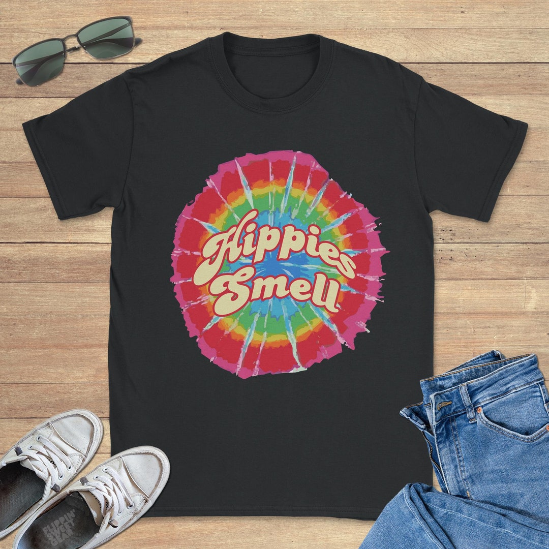 Hippies Smell Graphic Tee Shirt Funny Sweatshirt Cool Etsy