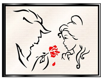 Beauty And The Beast Svg Etsy Beauty And The Beast Svg Etsy