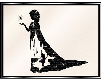Download Elsa silhouette | Etsy