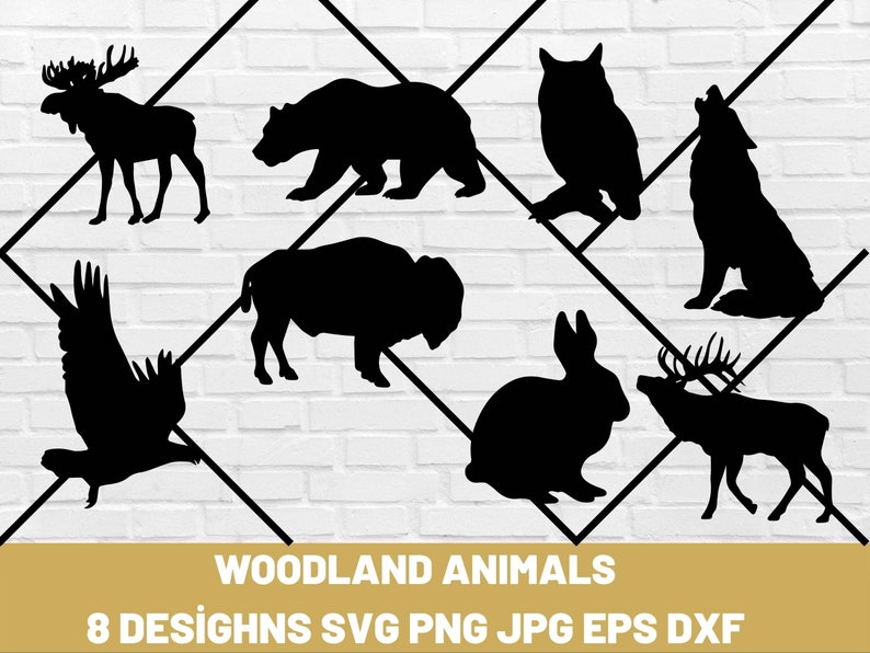 Waldtiere Svg PNG DXF Cricut Silhouette Kamee - Etsy Österreich