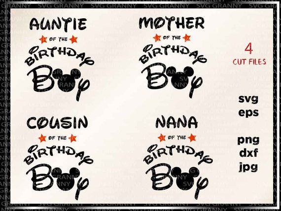 Download Birthday squad Disney Birthday bundle Ears Mickey Mouse ...