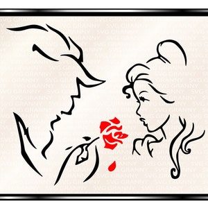 Beauty and the Beast toile de jute & Lace chanson Lyrique Citation Imprimé Beauty and the Beast toile de jute & Lace chanson Lyrique Citation Imprimé