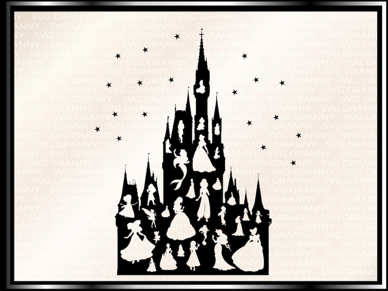 Download Disney Castle SVG Cinderella jasmine belle snowhite Png | Etsy