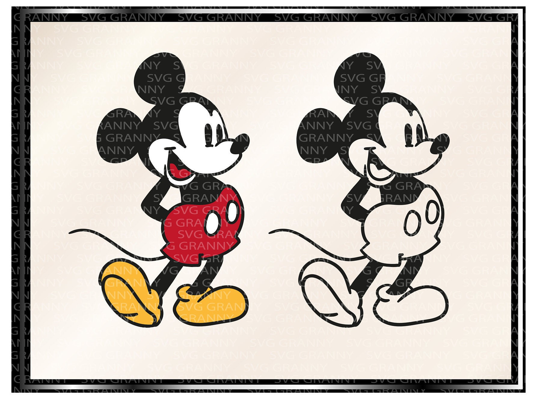 Download Mickey SVG Diseny SVG DXF Png Layered Cut File Cricut ...