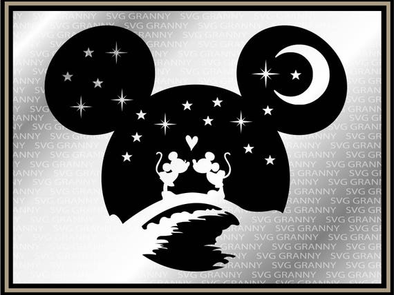 Download Mickey head Disney couple SVG DXF Png Layered Cut File ...