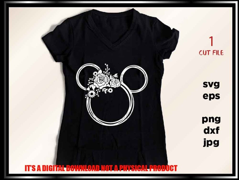 Download Mickey flower SVG Disney SVG DXF Png Layered Cut File Cricut | Etsy