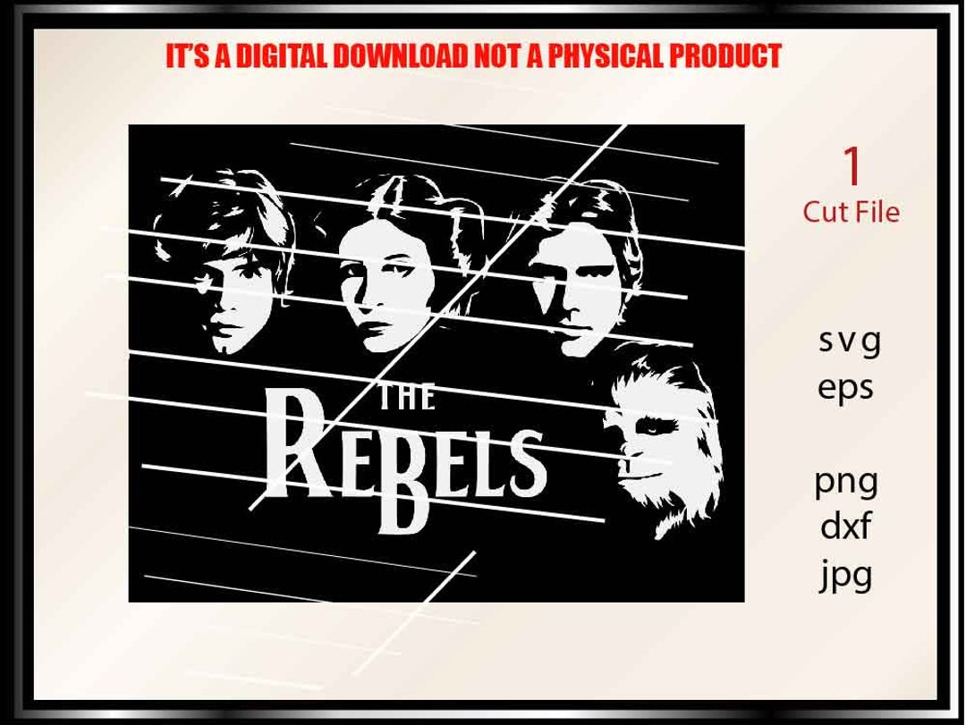 The Rebels Svg Vector Shirt Design Cricut Cut File Iron - Etsy