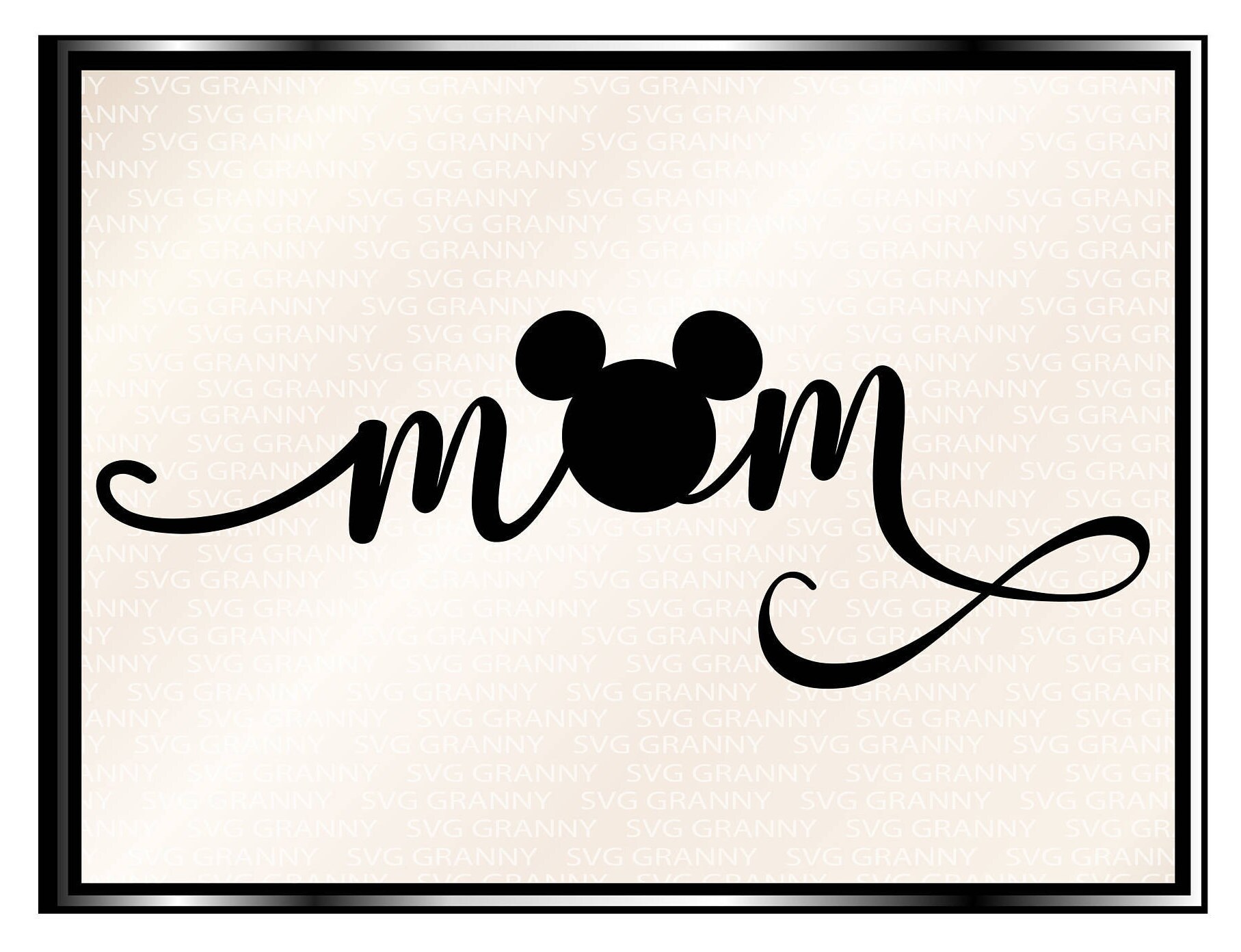 Mickey MOM mickey SVG DXF Png Layered Cut File Cricut | Etsy
