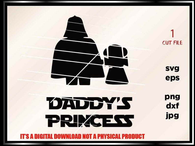 Download Star Wars svg DADDY'S PRINCESS darth vader Disney Trip | Etsy