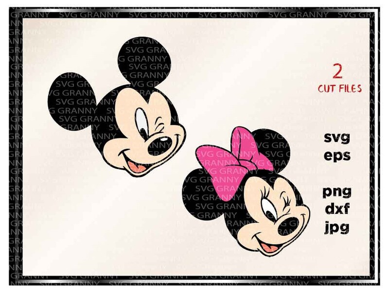 Download Png Dxf Party Disney Trip Svg Minnie Wink Mickey Svg Disney Couple Svg Mickey Wink Layered Cut File Minnie Svg Clip Art Art Collectibles