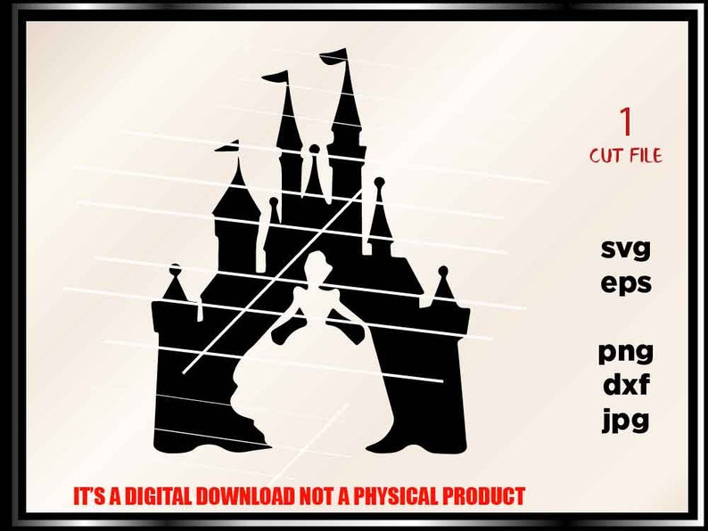 Download Cinderella CASTLE disney svg Png Layered Cut File Cricut ...