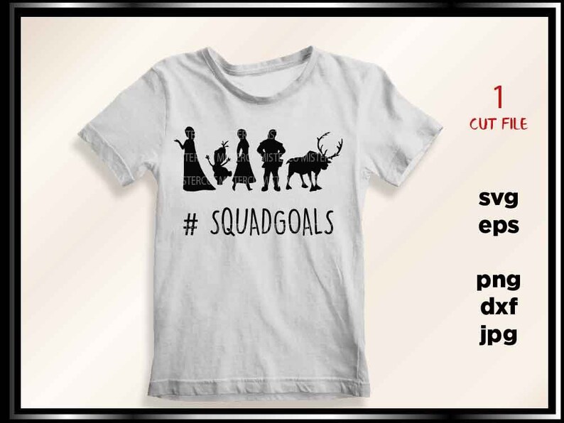 Download Squadgoals Frozen elsa olaf svg Png jpg dxf Layered Cut | Etsy