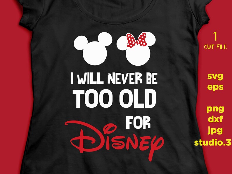 we are never too old for disney t shirt