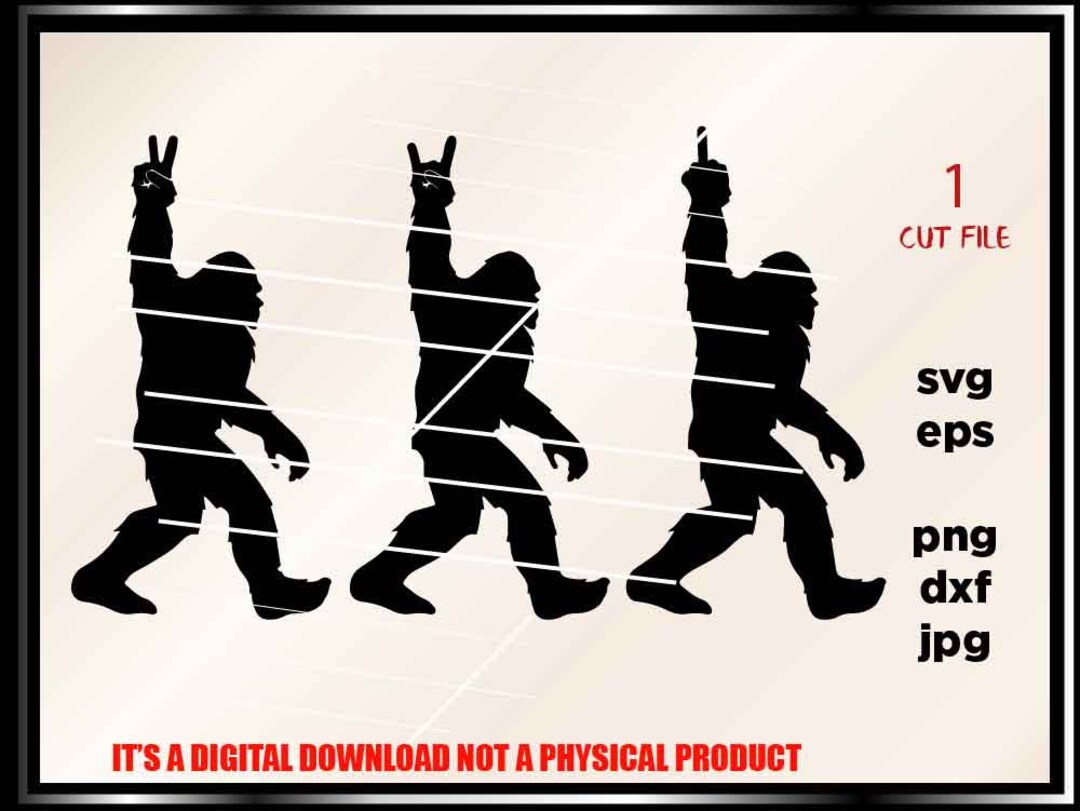 Bigfoot Bundle Svg, Big Foot Svg, Yeti Svg, Sasquatch Svg. Vector Cut