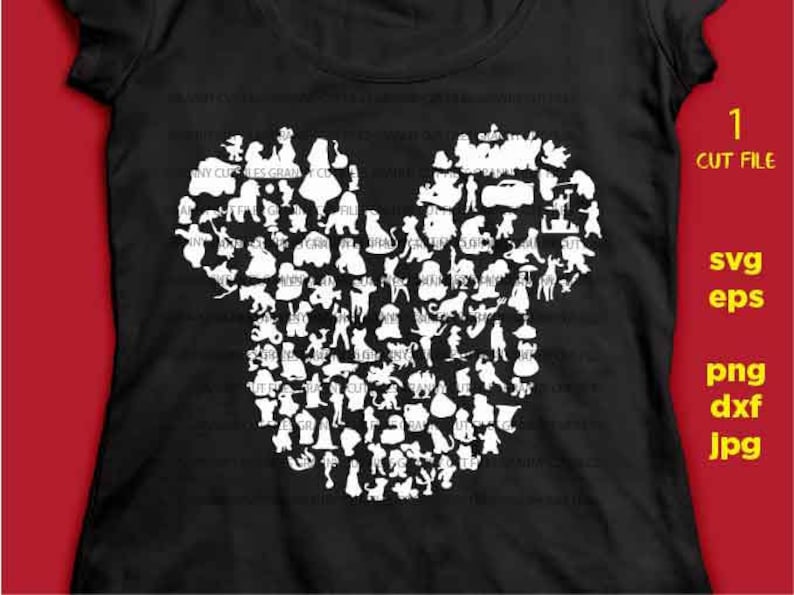 disney shirt DIY Disney character cut file Disney Trip svg Dxf Disney svg Disney land Jpg reverse Moana Png magic kingdom princess