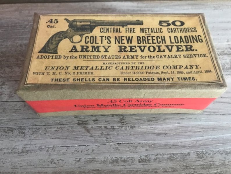 45 Colt Cartridge Box - Etsy