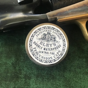 Eley Bros Percussion Cap Tin/Empty - Double Waterproof Label