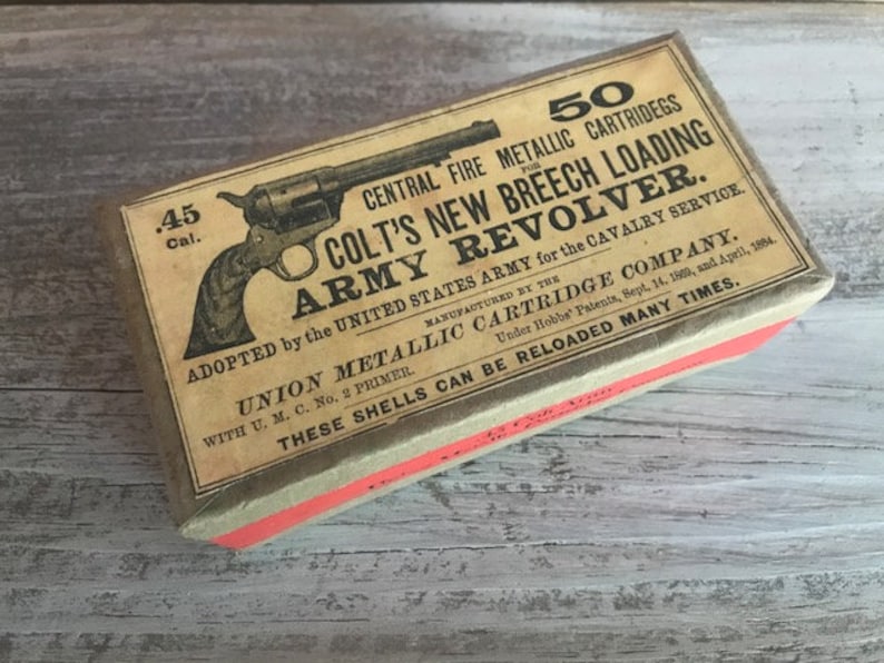 45 Colt Cartridge Box | Etsy