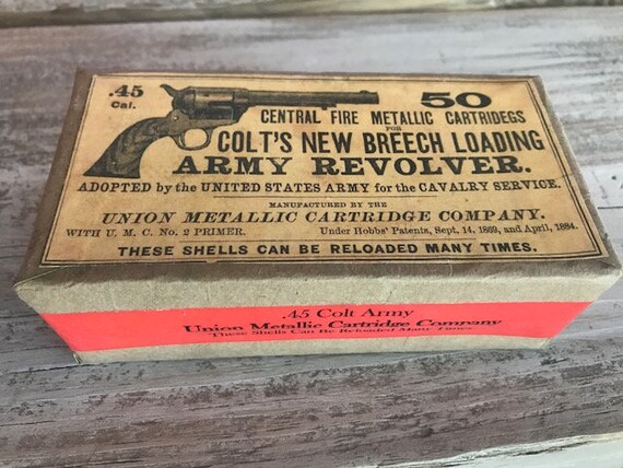 45 Colt Cartridge Box | Etsy