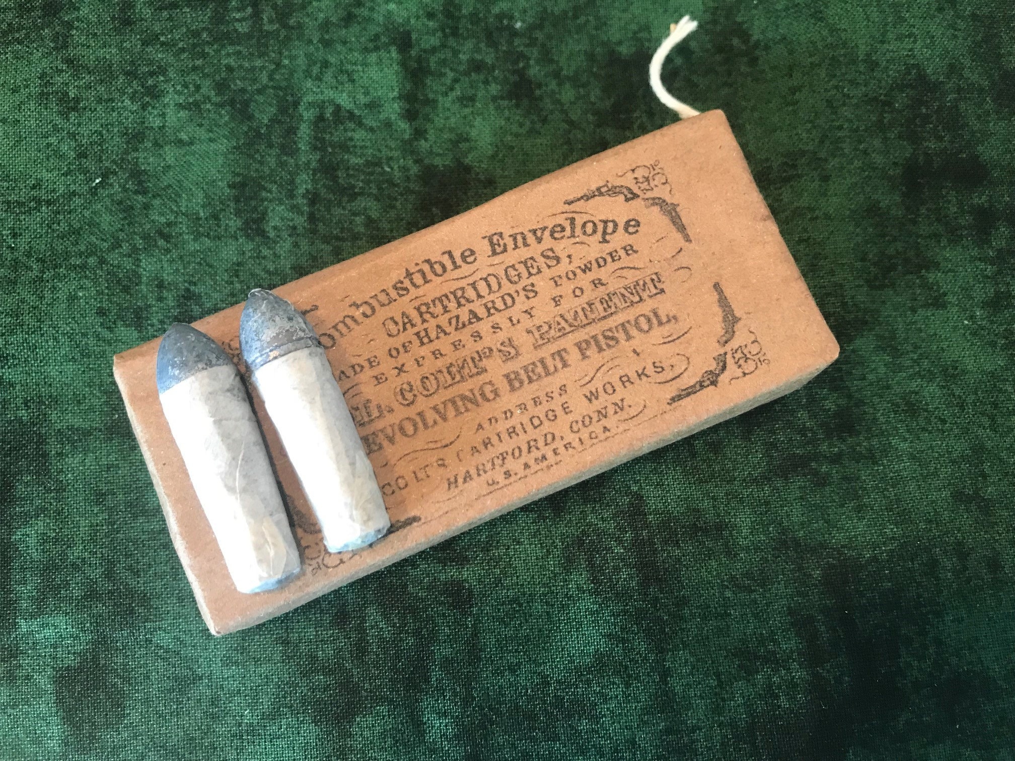 Colt Navy Caliber .36 Paper Cartridge Box Etsy