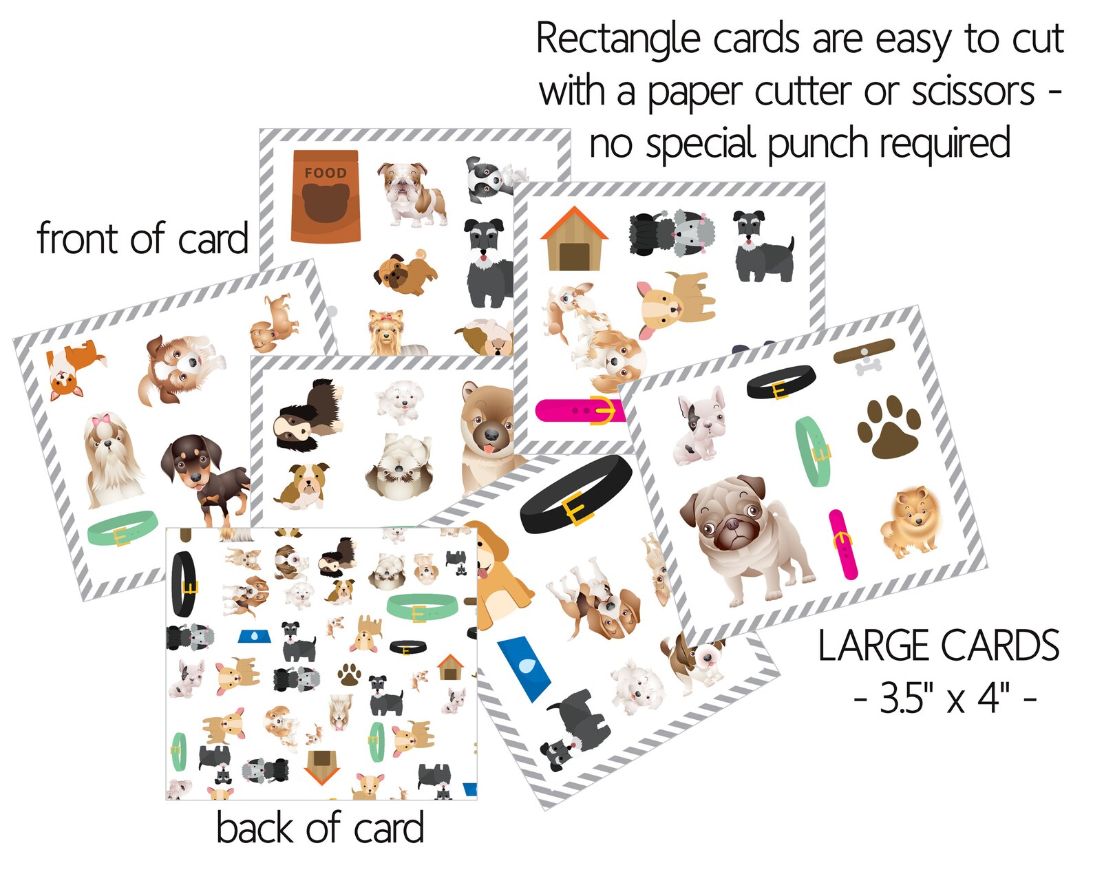 Dog Matching Game, Printable Dog Lover Gift, Instant Download Gift ...