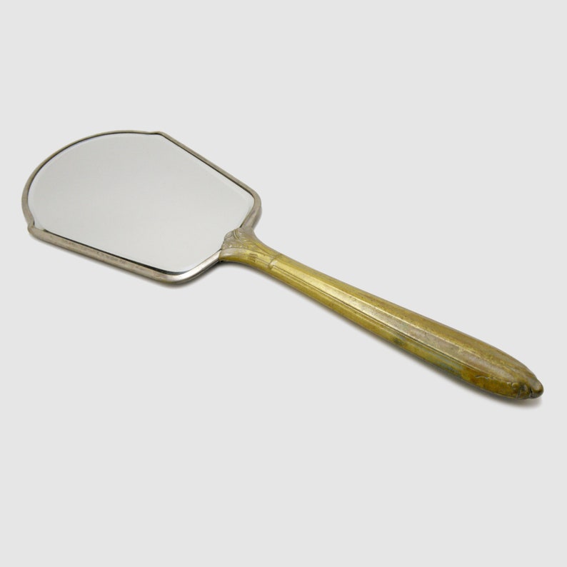 Vintage Hand Mirror Gold Tone Vanity Gift For Her Gifts Women